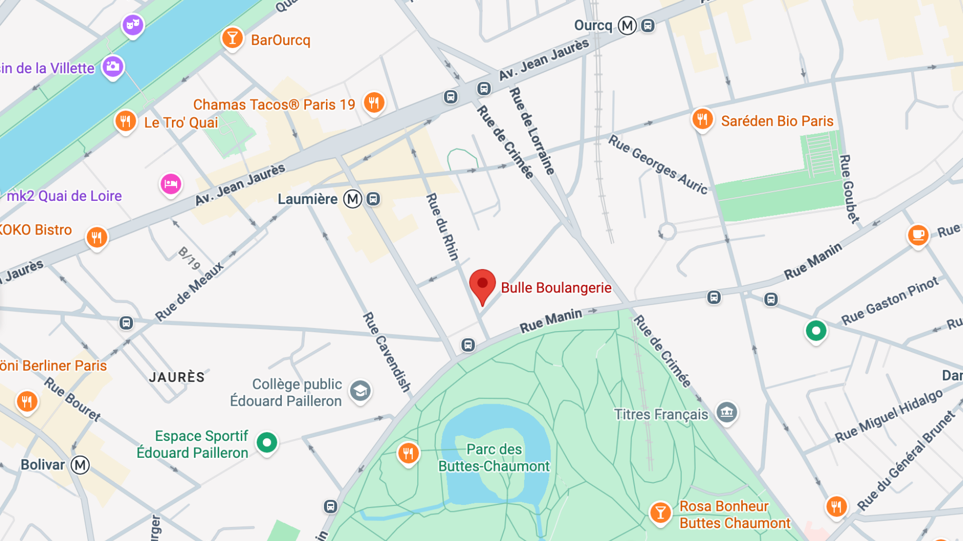 Carte Google Boulangerie Bulle